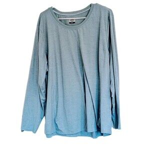 Ridgecut Toughwear Women’s 2X Athletic Long Sleeve Top Seafoam Green Stretch